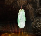 春带彩如意缅甸翡翠如意