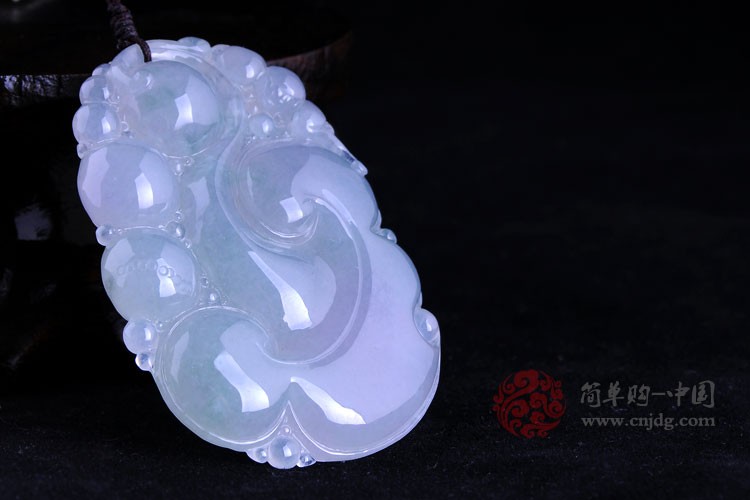 糯种如意缅甸翡翠挂件