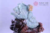 绿翡花菜缅甸翡翠摆件
