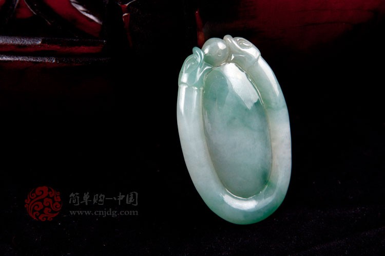 春日凝妆老坑福在眼前缅甸翡翠挂件