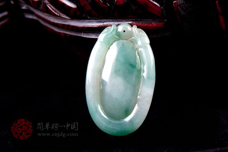 春日凝妆老坑福在眼前缅甸翡翠挂件