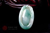 春日凝妆老坑福在眼前缅甸翡翠挂件
