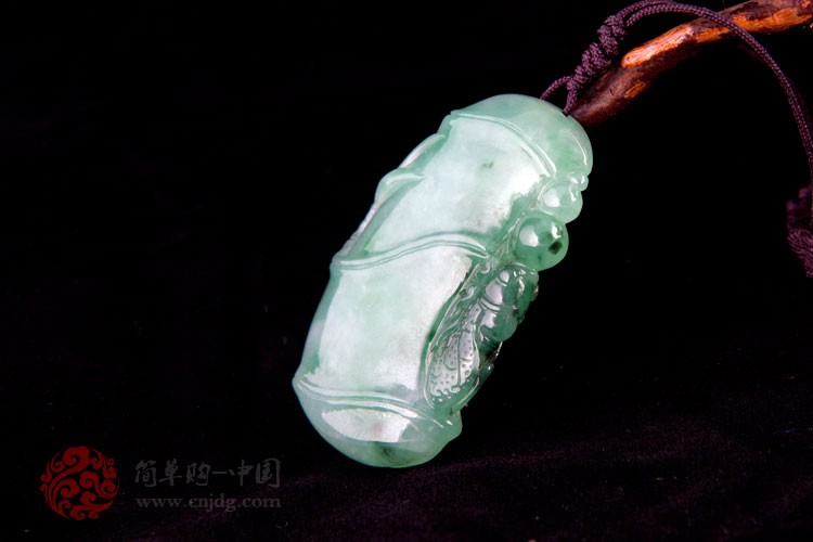 步步为赢缅甸老坑天然翡翠A货节节高挂件