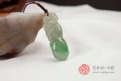 老坑正绿福报平安缅甸翡翠挂件