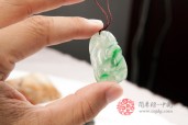 老坑带绿凤凰呈祥缅甸翡翠挂件