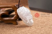 紫罗兰鬼头缅甸翡翠挂件