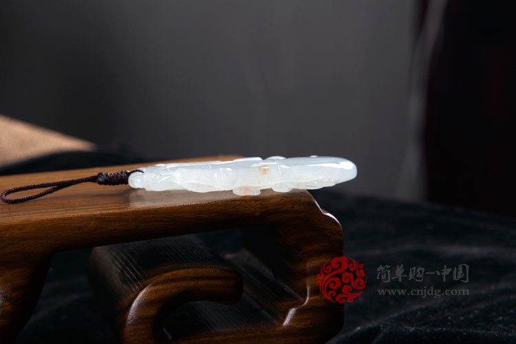 一步登天糯种飘花步步高升缅甸翡翠挂件