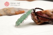 冰油种金镶钻玉观音缅甸翡翠挂件