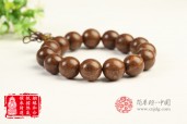 虔诚在怀天然金丝檀木驱邪招财佛珠手串