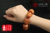释迦牟尼天然血龙木纳财辟邪佛珠手串