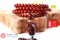 吉祥如意天然小叶紫檀福寿双全佛珠手串