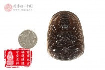 诸事大吉天然冰种黑曜石福运连连千手观音吊坠