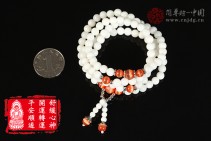 蕙质兰心天然白砗磲平安顺遂佛珠手串