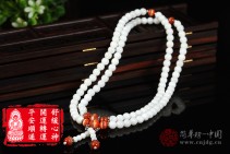 蕙质兰心天然白砗磲平安顺遂佛珠手串