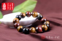 如日方升虎睛石转运纳财彩色手链