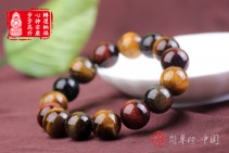 如日方升虎睛石转运纳财彩色手链