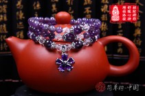 避邪聚财天然紫水晶舒缓心神手链